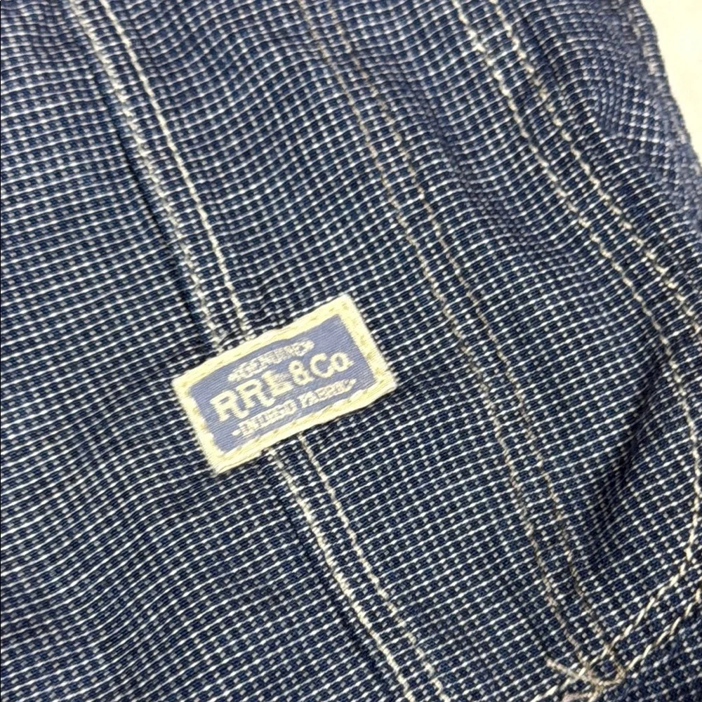 Ralph Lauren Double RL Blue Workwear Jumpsuit/overall 100% cotton made in Tunis - Picture 6 of 16